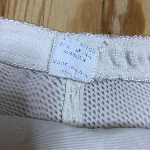 Vintage Adonna Silky Nylon Lycra Tan satin panties Bikini Culotte Size Large L - Picture 2 of 6